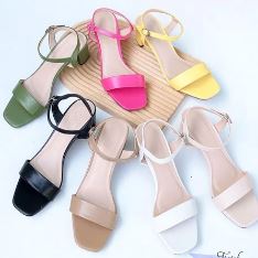 Sandal 5P gót vuông mũi vuông - Thời Trang Nữ Tigish - Cơ Sở Sản Xuất Giày Dép Thời Trang Nữ Tigish